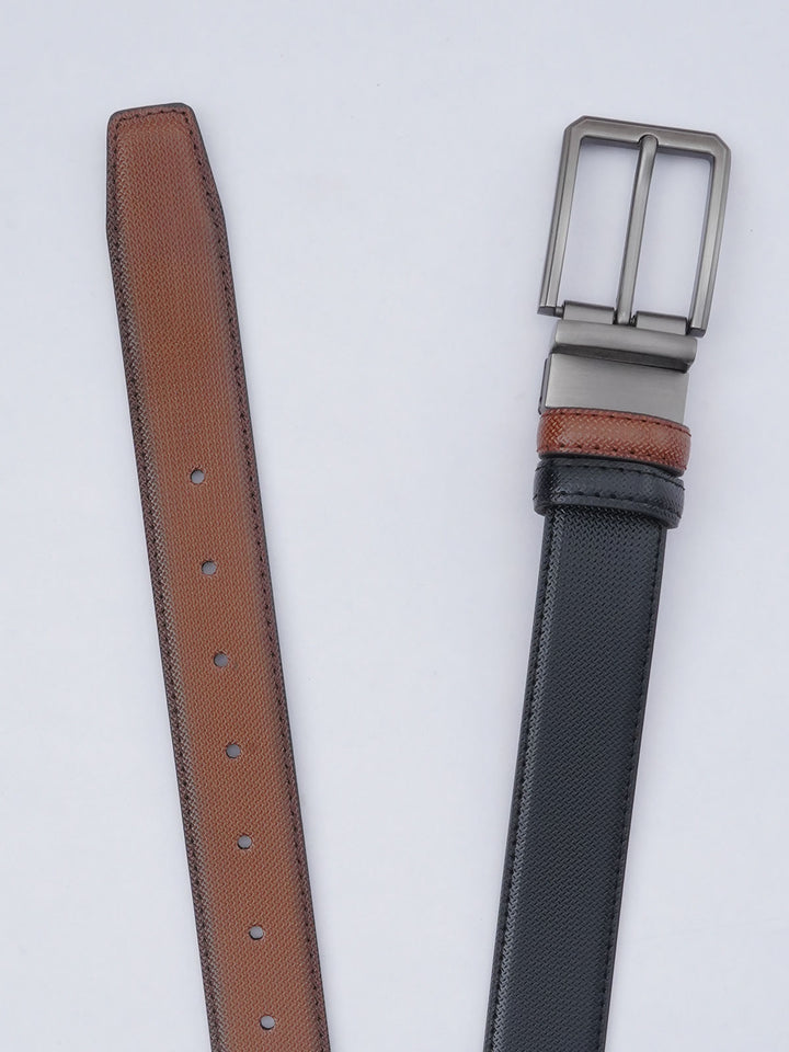 Light Brown & Black Reversible Leather Belt (BELT-633)