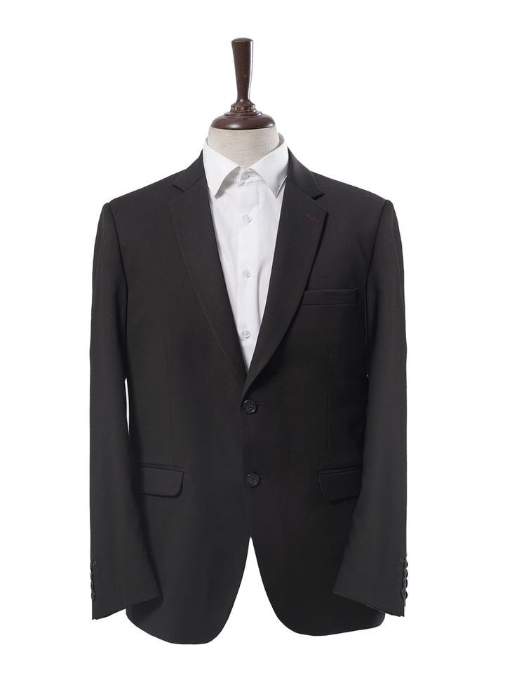 Black Single-Breasted Tailored Men’s Blazer (BMF-026)