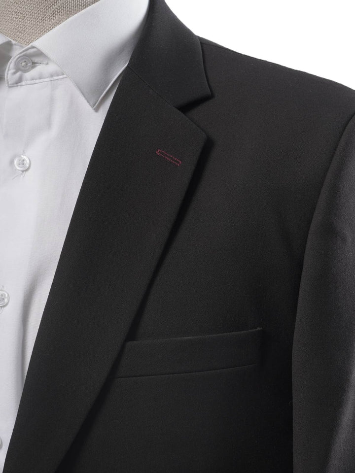 Black Single-Breasted Tailored Men’s Blazer (BMF-026)