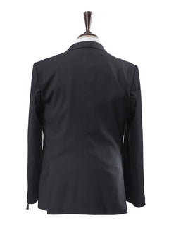 Grey Self Single-Breasted Tailored Men’s Blazer (BMF-027)