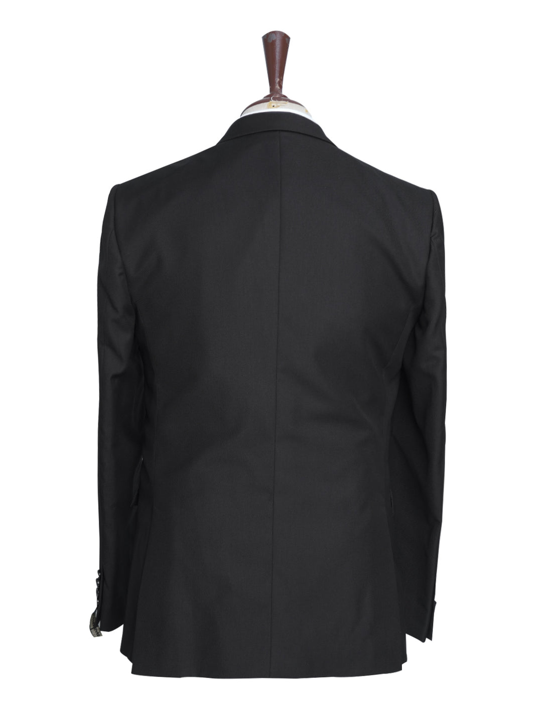 Black Self Single-Breasted Tailored Men’s Blazer (BMF-031)