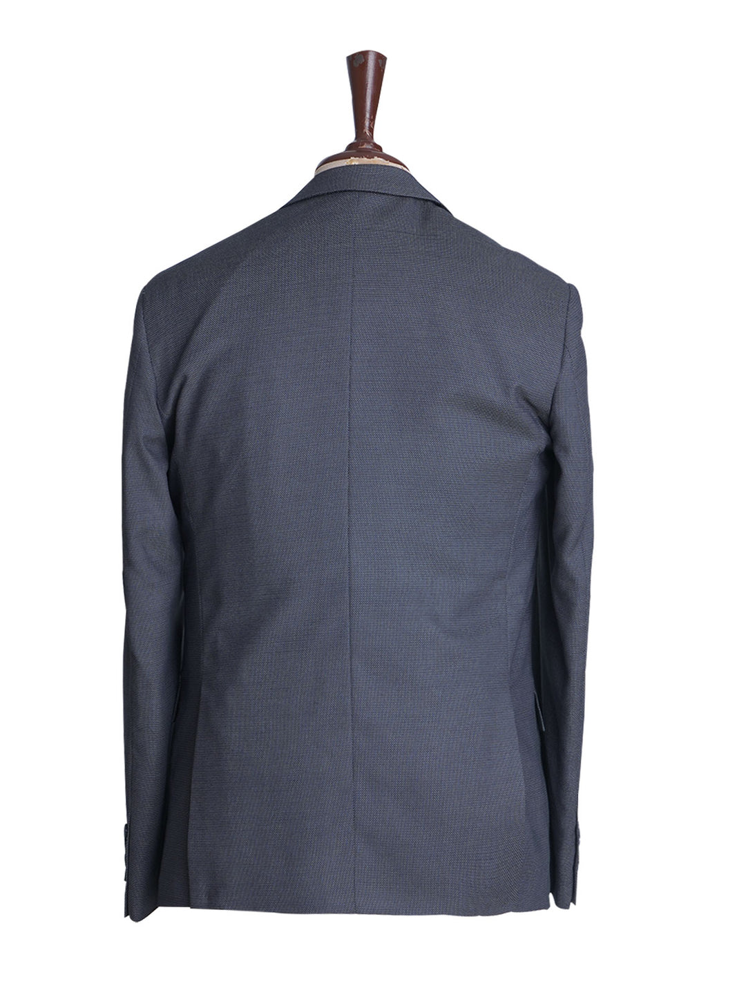 Blue Self Single-Breasted Tailored Men’s Blazer (BMF-034)