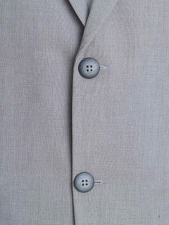 Grey Self Single-Breasted Tailored Men’s Blazer (BMF-039)