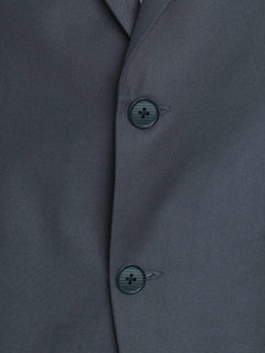 Greyish Blue Self Single-Breasted Tailored Men’s Blazer (BMF-044)