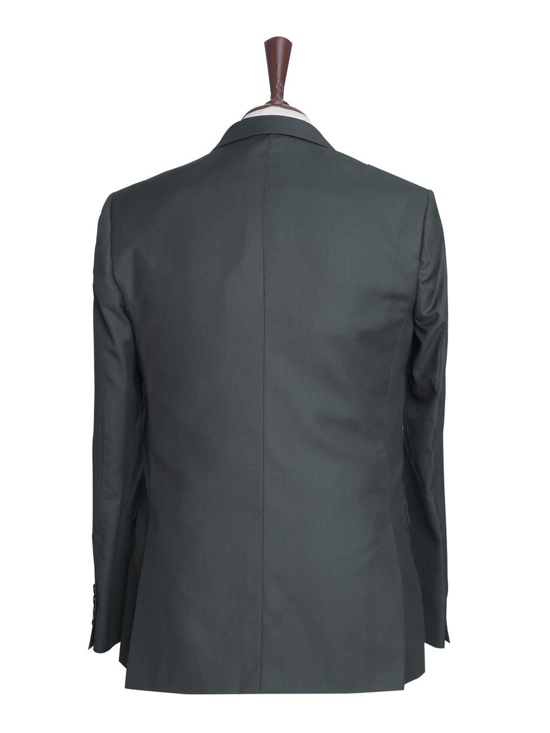 Dark Green Self Single-Breasted Tailored Men’s Blazer (BMF-045)