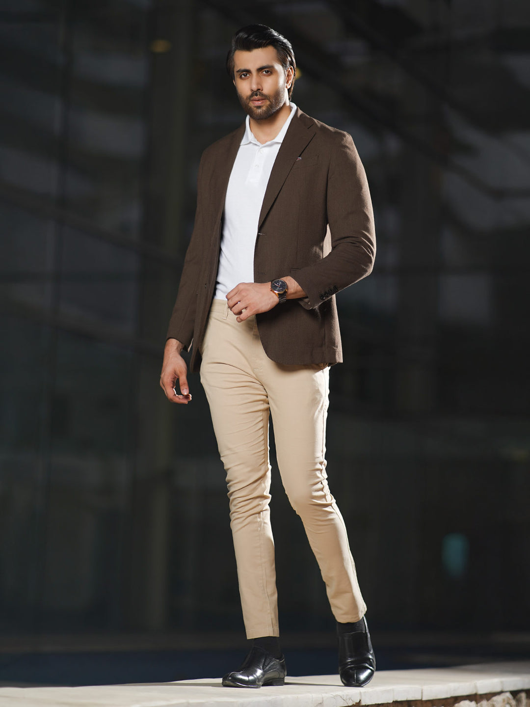 Brown Self Imported Men’s Blazer (BMF-051)