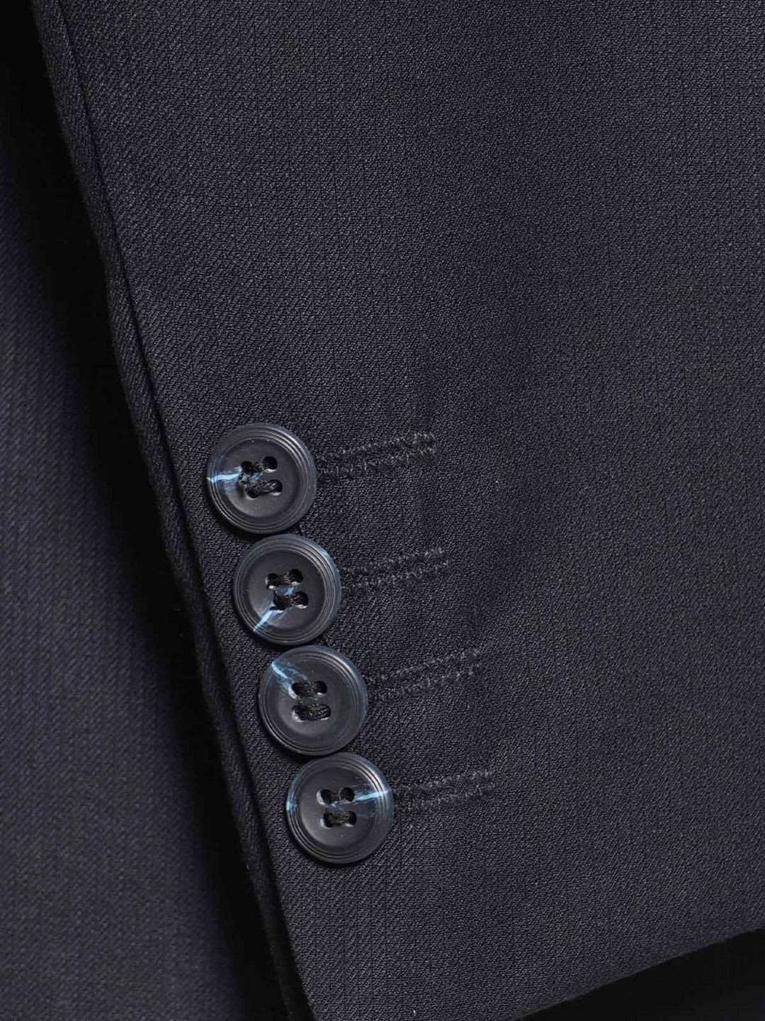 Black Self Single-Breasted Tailored Men’s Blazer (BMF-059)