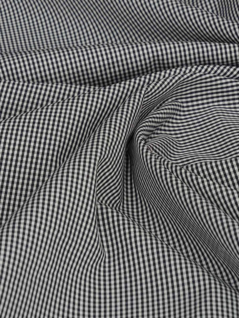 Black & White Self Check Bespoke Shirt (BSCK-016)