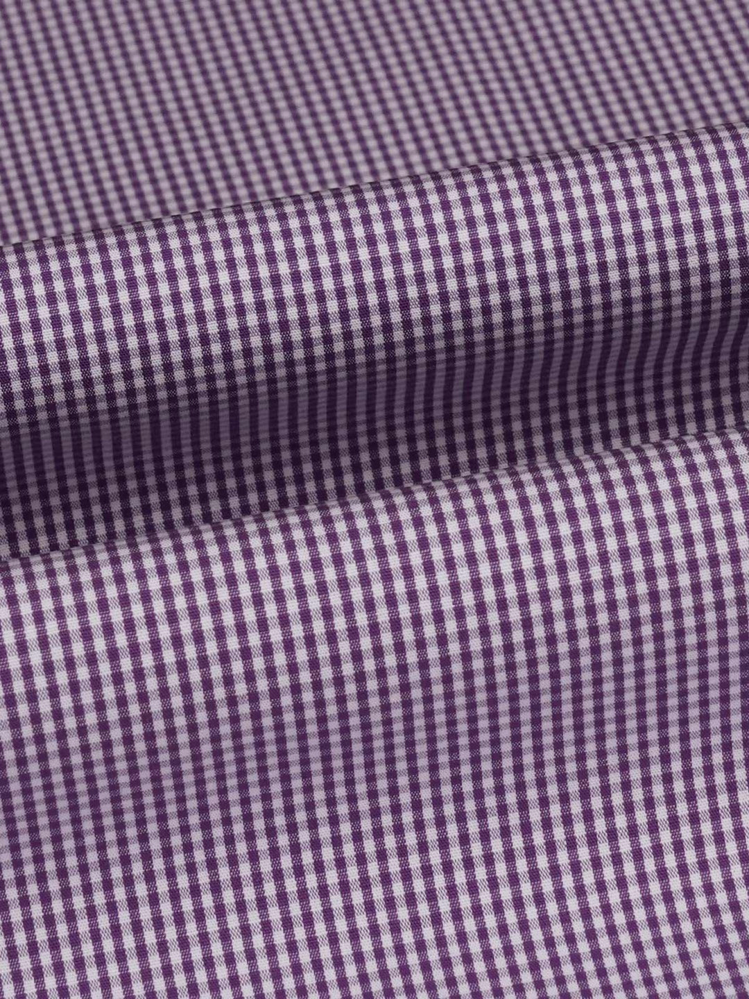 Purple & White Self Check Bespoke Shirt (BSCK-023)