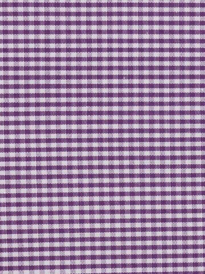 Purple & White Self Check Bespoke Shirt (BSCK-023)