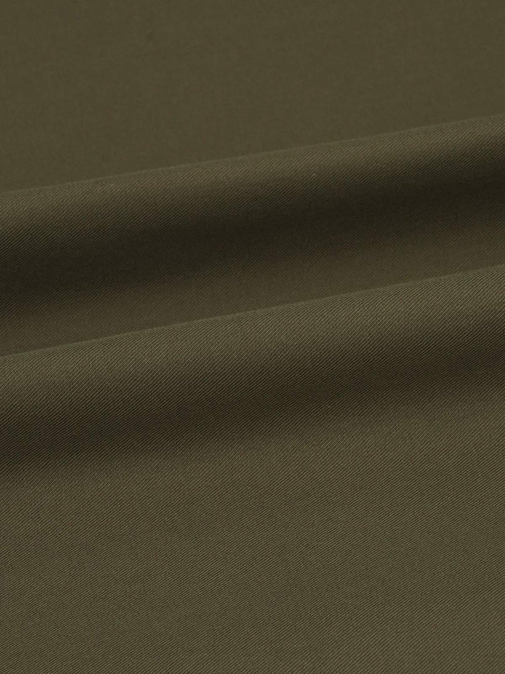 Olive Plain Bespoke Shirt (BSPL-036)