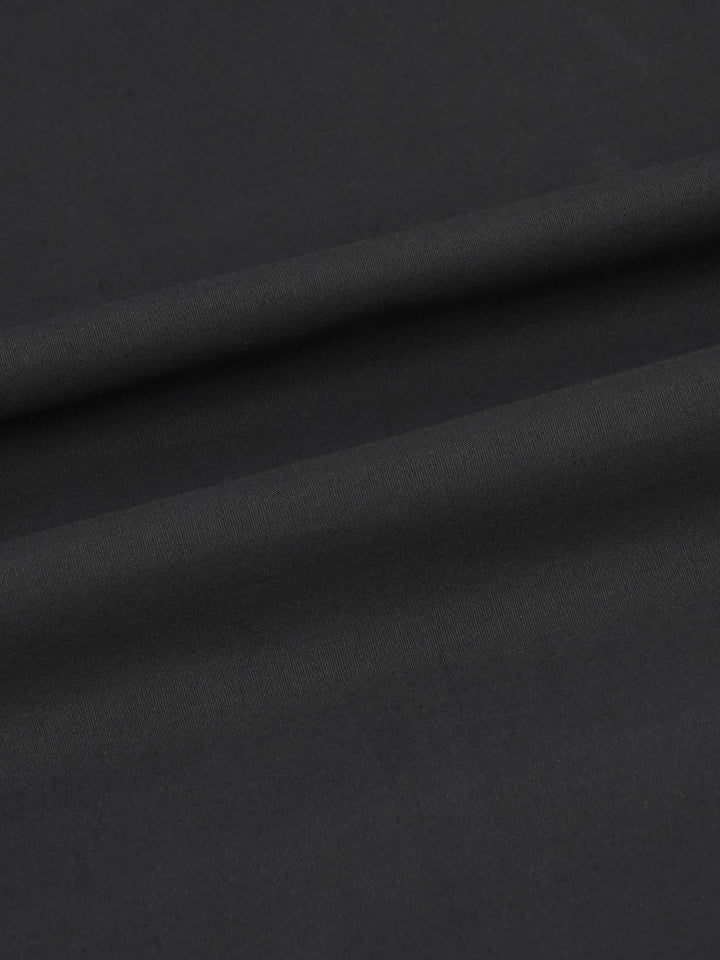 Black Plain Bespoke Shirt (BSPL-141)