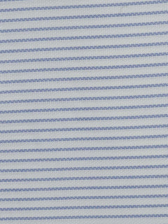 Blue & White Oxford Striped Bespoke Shirt (BSST-025)