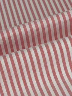 Red & White Striped Bespoke Shirt (BSST-033)