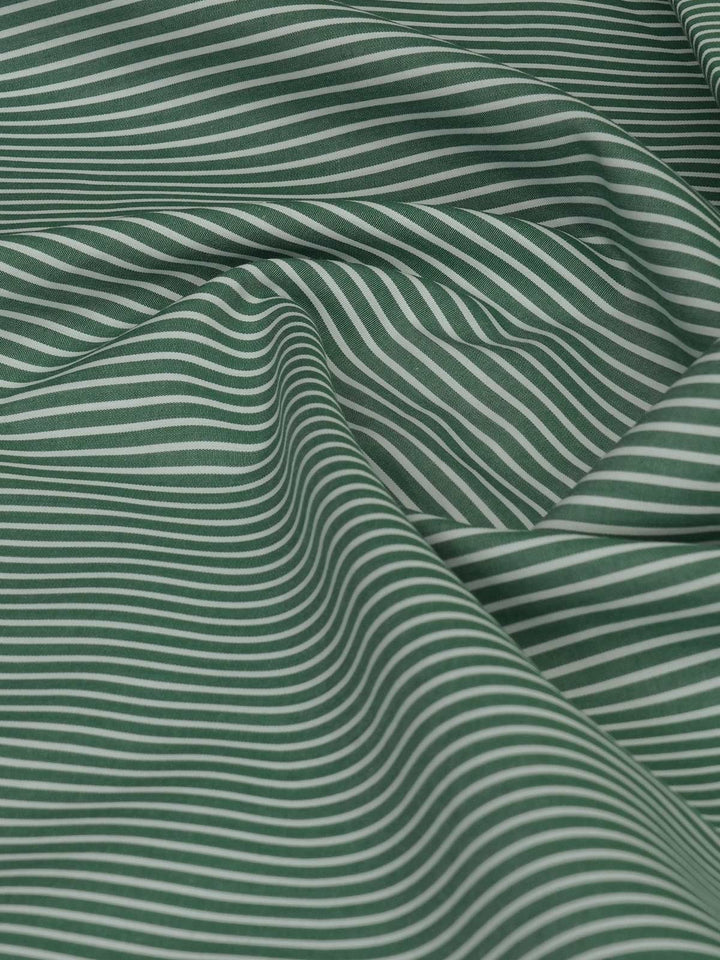 Green & White Striped Bespoke Shirt (BSST-050)