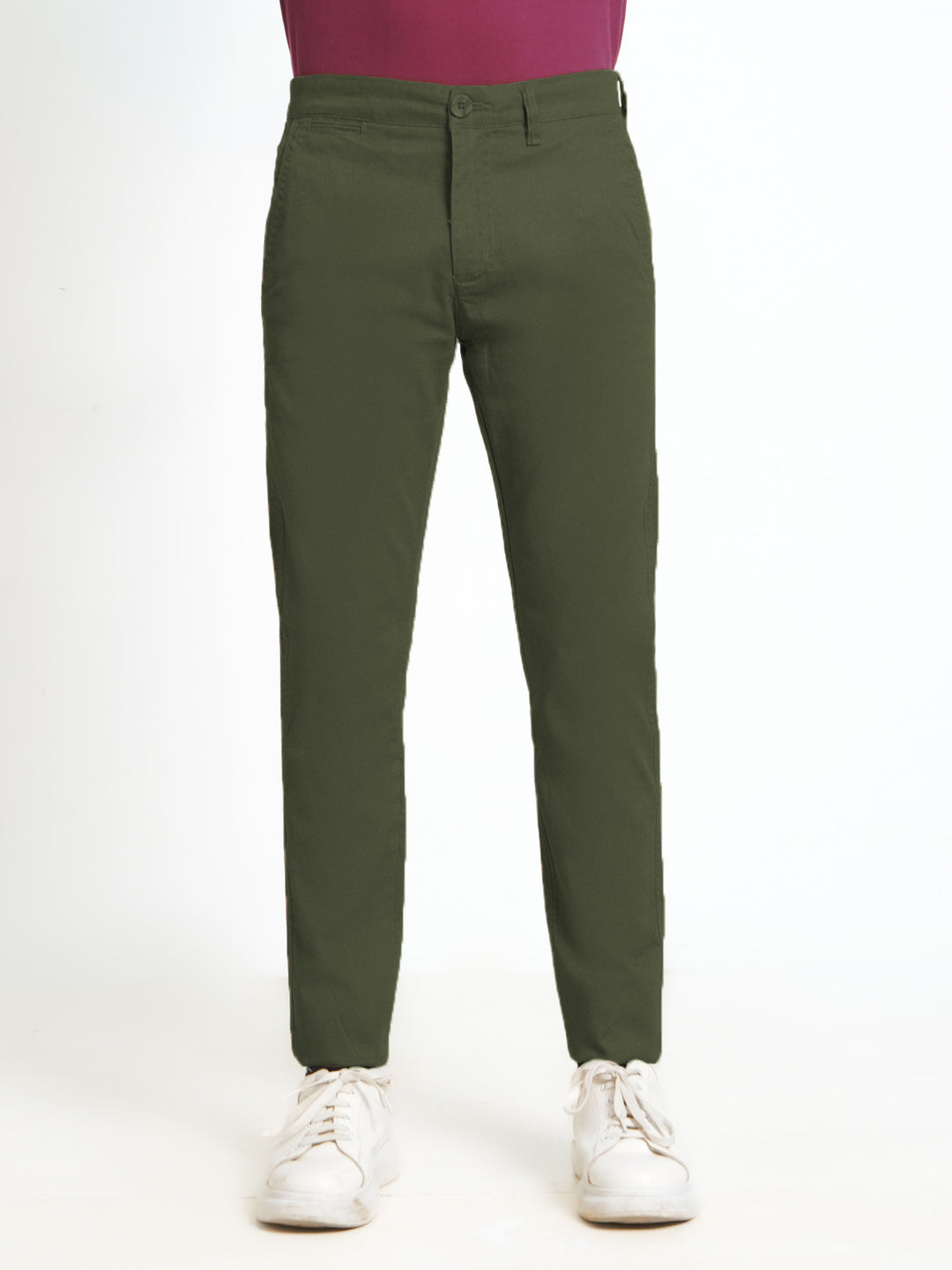 Army Green Cotton Chino Pant-31