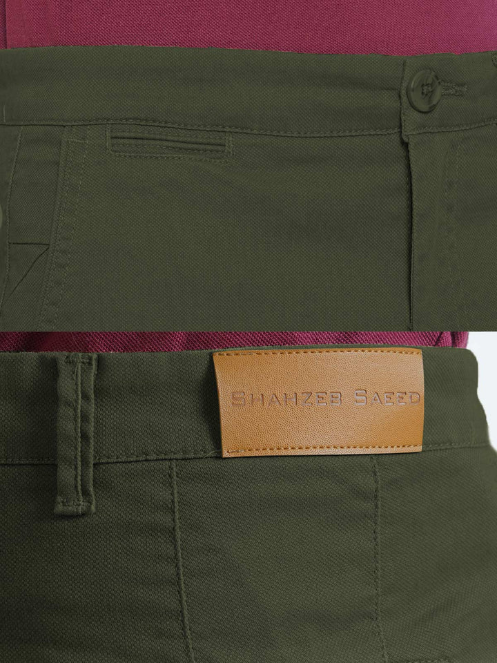 Army Green Cotton Chino Pant-31