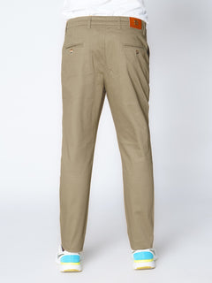 Beige Self Premium Cotton Chino Pant-50