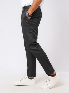 Black Self Imported Cotton Chino Pant-45