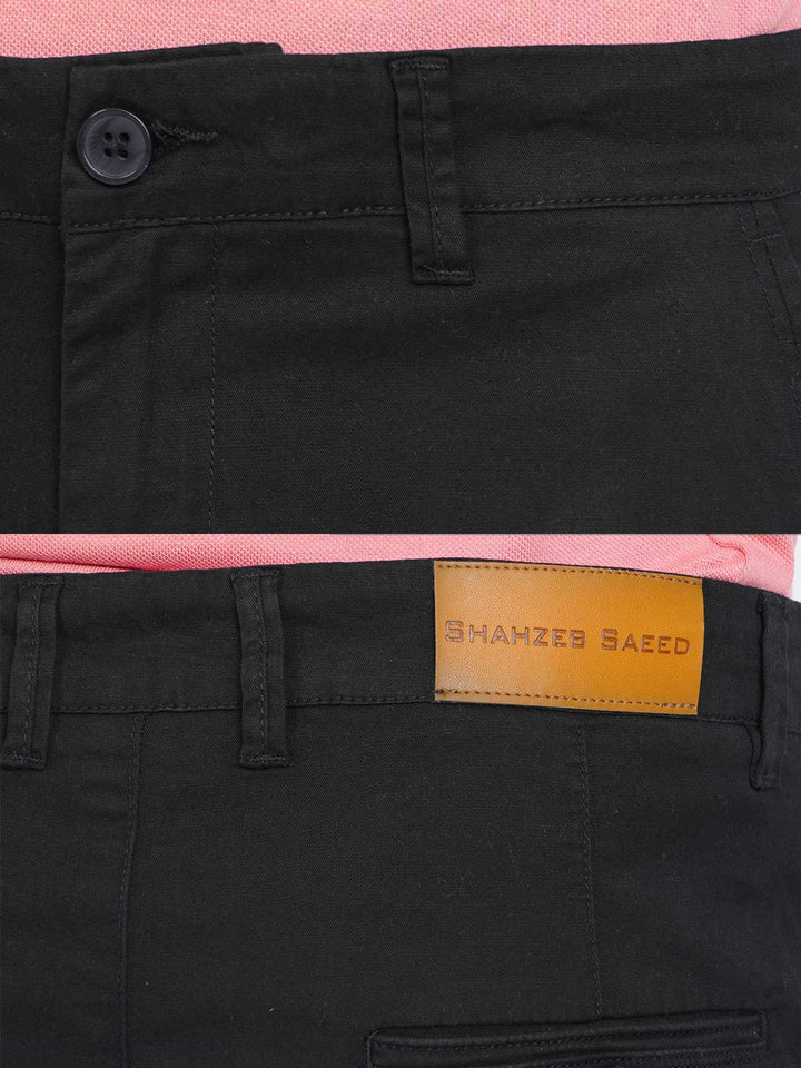 Black Plain Cotton Chino Pant-39