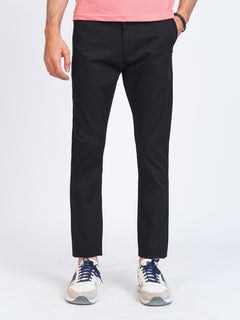 Black Plain Cotton Chino Pant-39