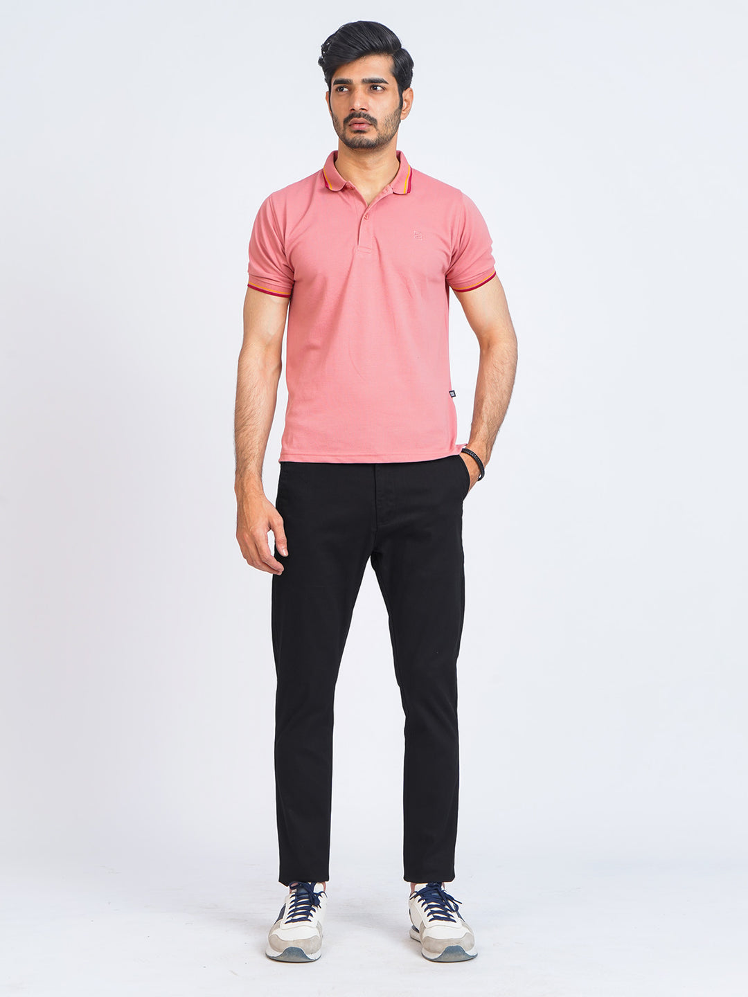 Black Plain Cotton Chino Pant-39