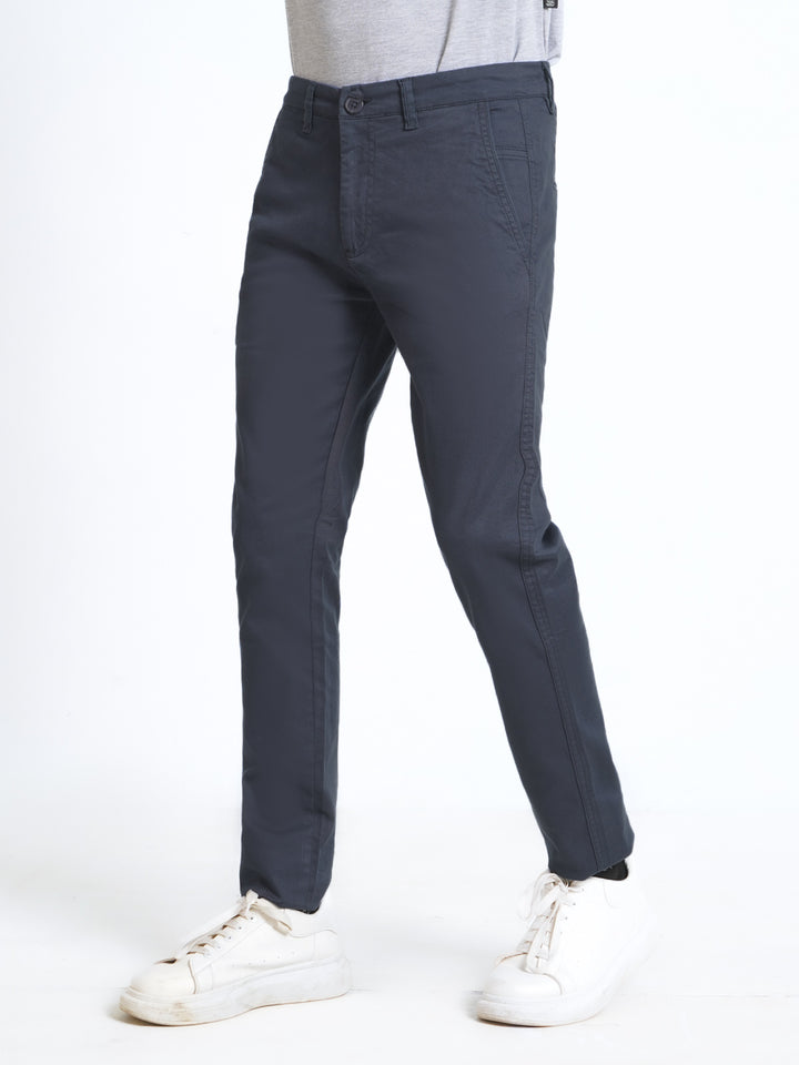 Navy Blue Plain Cotton Chino Pant-38