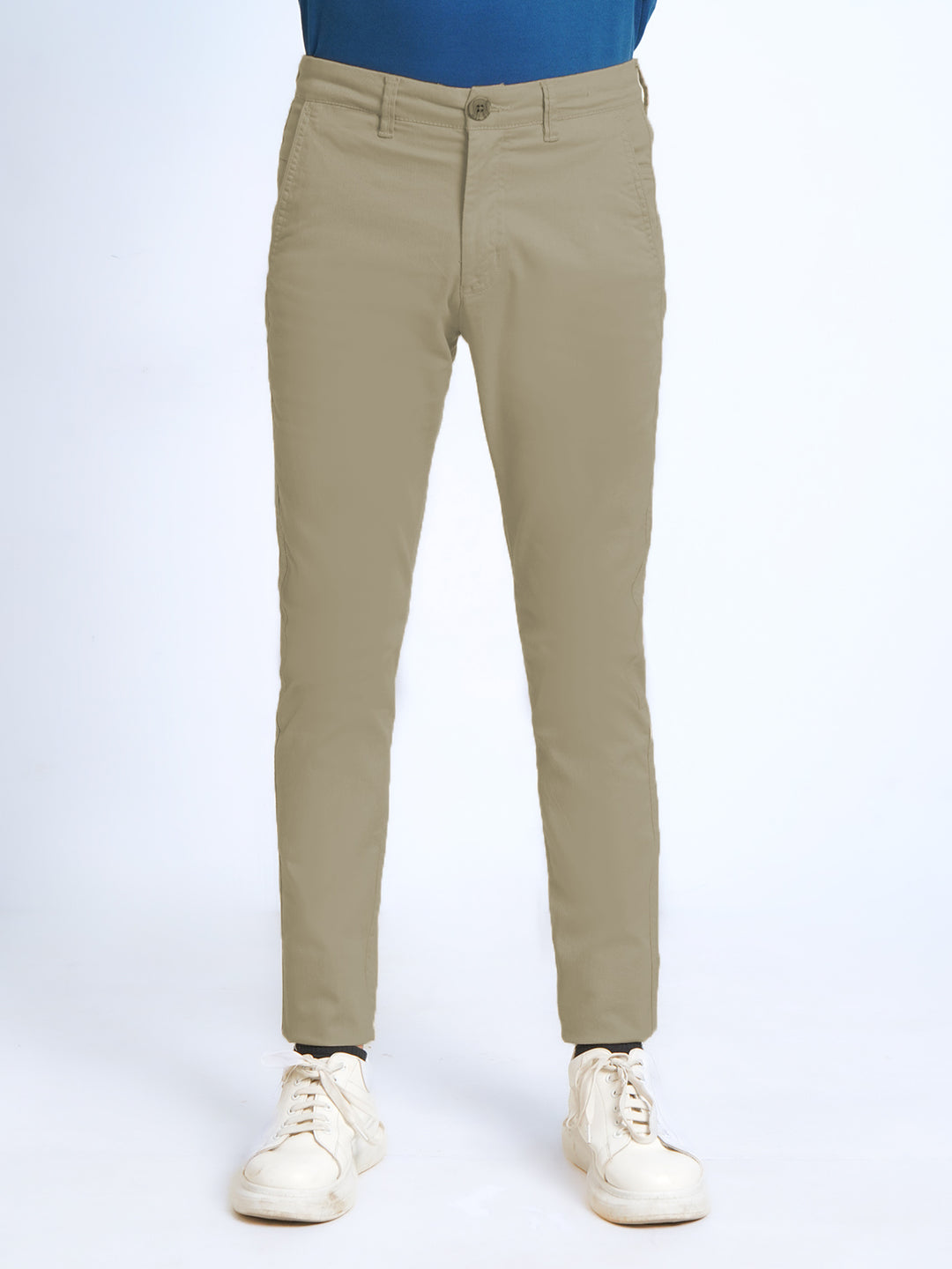 Light Brown Plain Cotton Chino Pant-38