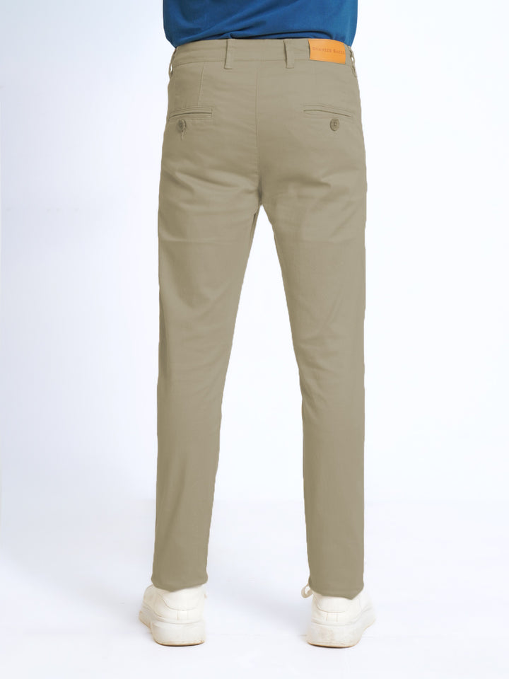 Light Brown Plain Cotton Chino Pant-38