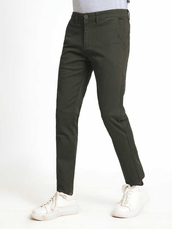 Cedar Green Self Cotton Chino Pant-31