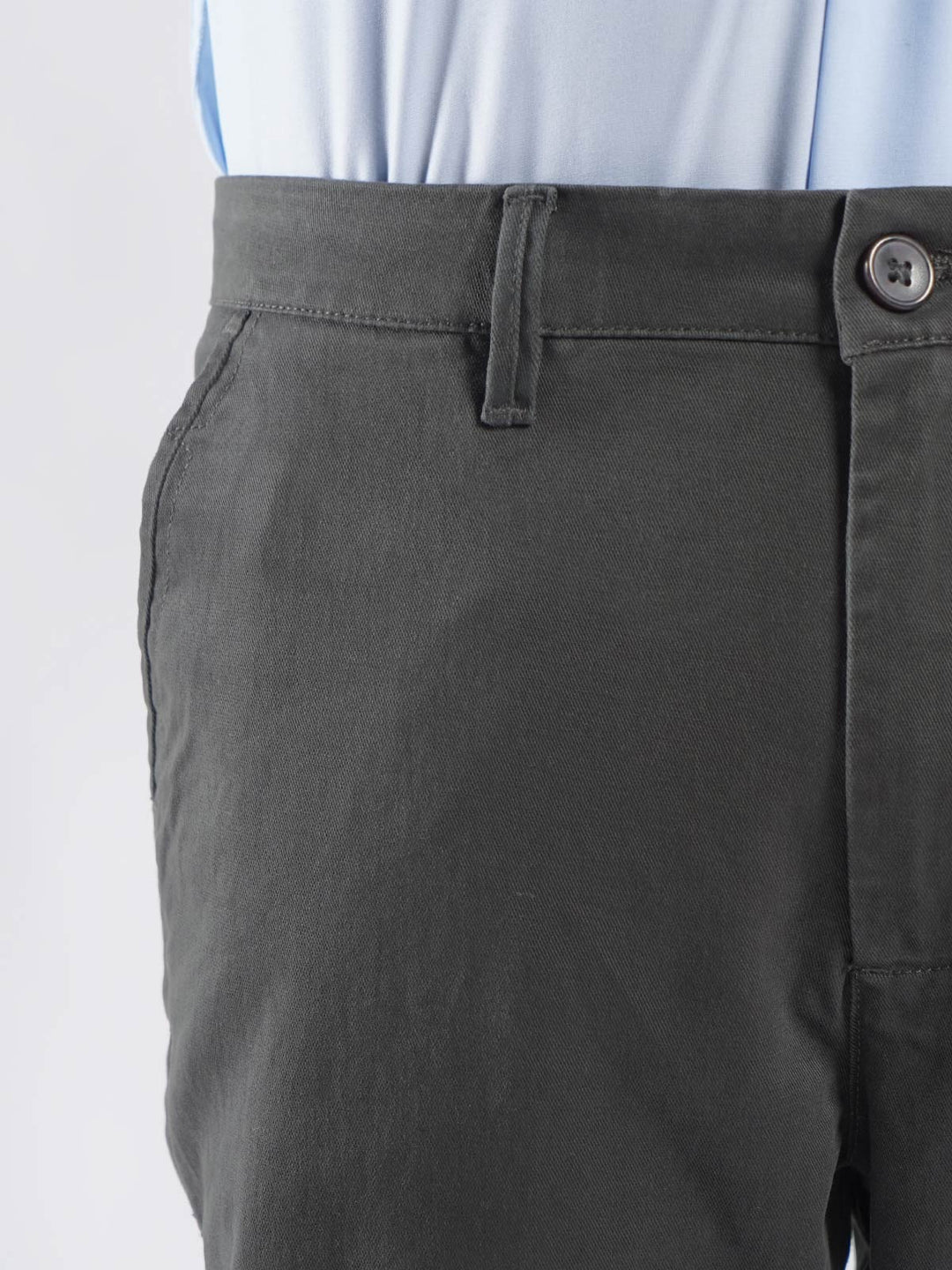 Dark Green Plain Cotton Chino Pant-51