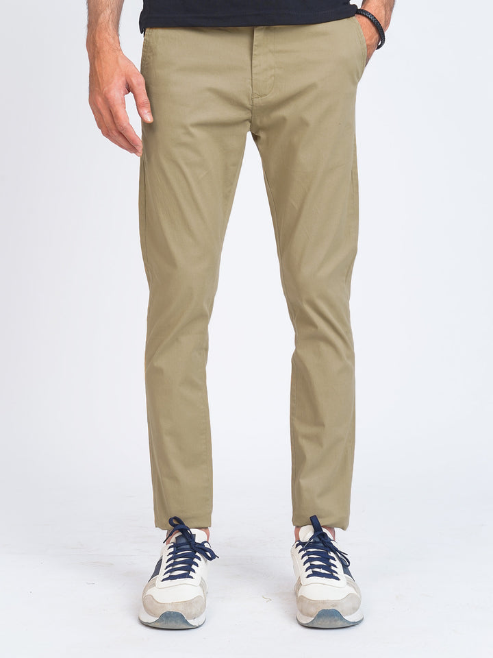 Khaki Plain Cotton Chino Pant-39