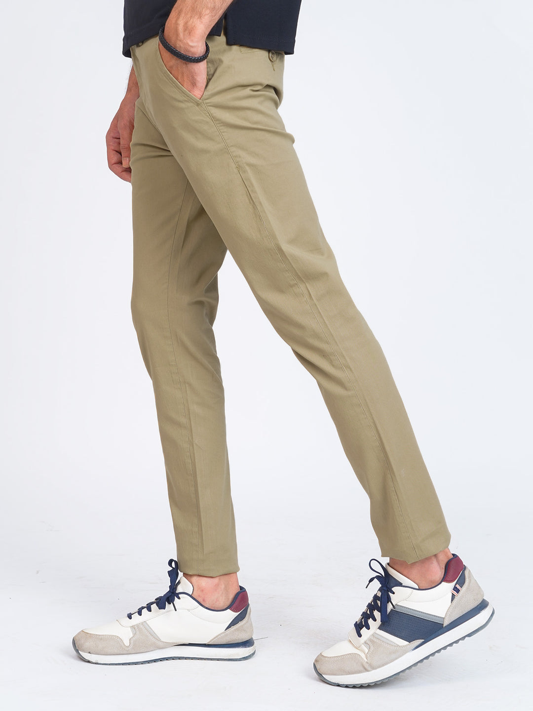 Khaki Plain Cotton Chino Pant-39