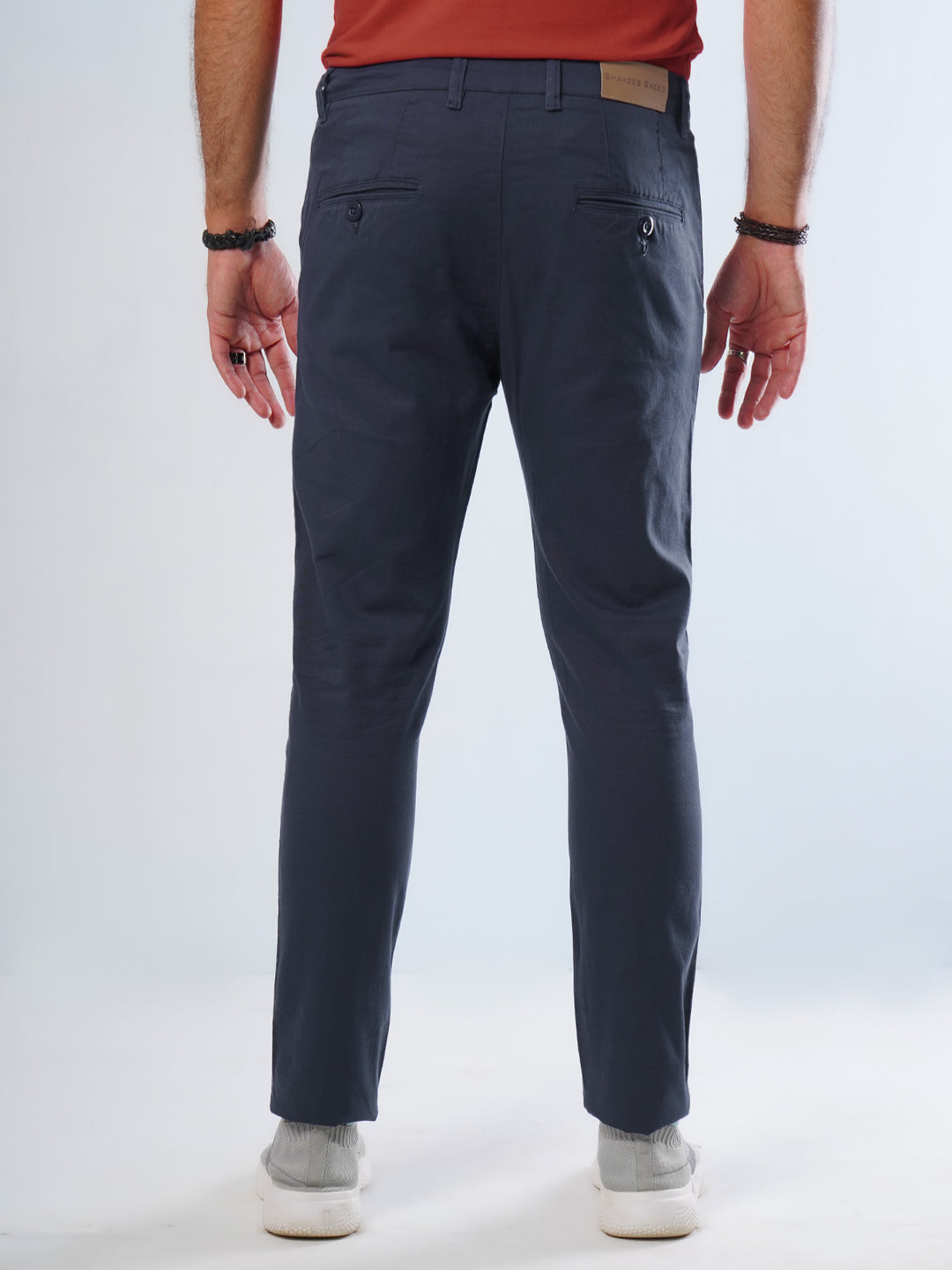 Navy Blue Plain Cotton Chino Pant-26