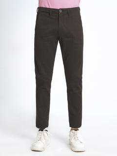 Dark brown Plain Cotton Chino Pant-38