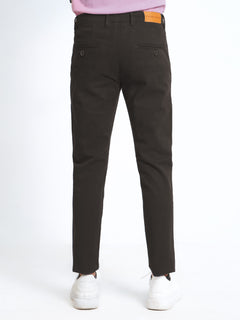 Dark brown Plain Cotton Chino Pant-38