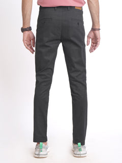 Dark Grey Self Cotton Chino Pant-38