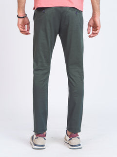 Dark Green Self Cotton Chino Pant-39