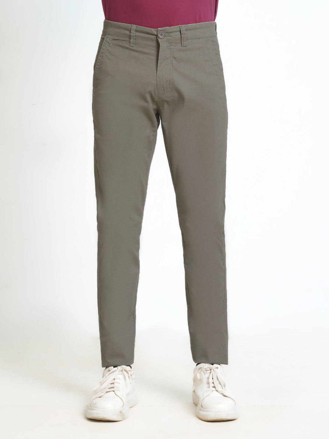 Dim Grey Cotton Chino Pant-31