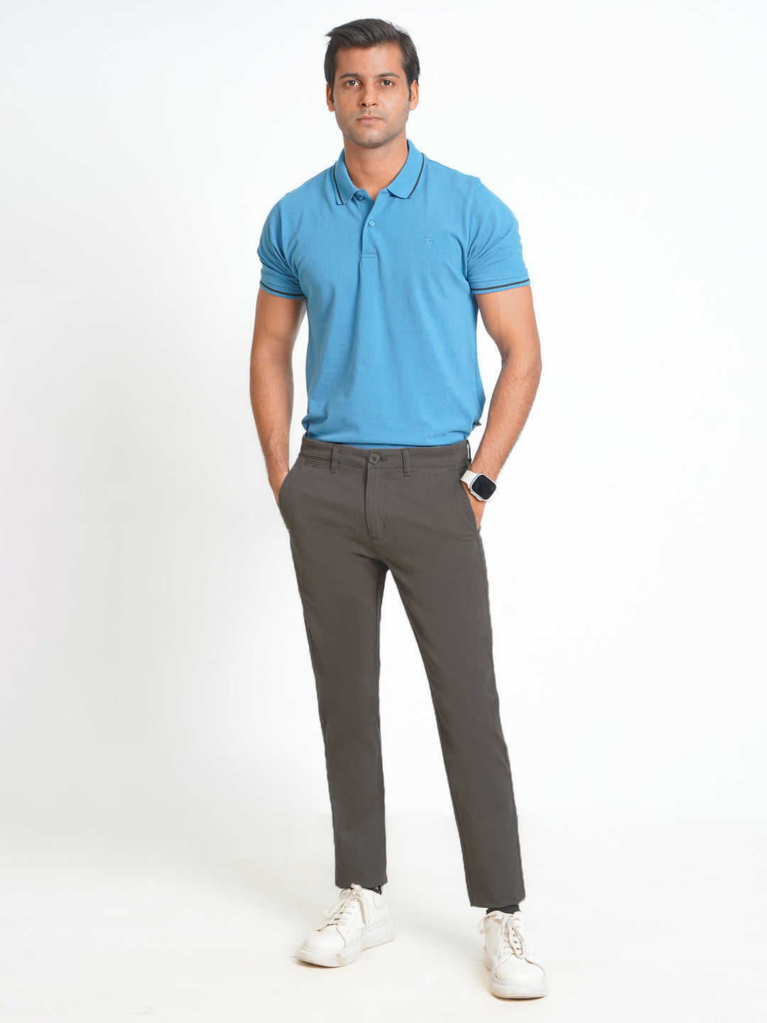 Deep Espresso Plain Cotton Chino Pant-31