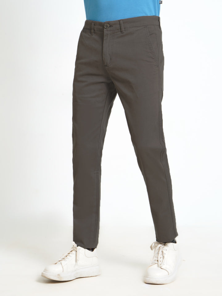 Deep Espresso Plain Cotton Chino Pant-31