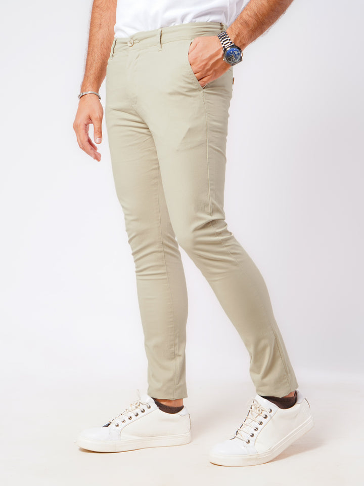 Fawn Plain Cotton Chino Pant-46