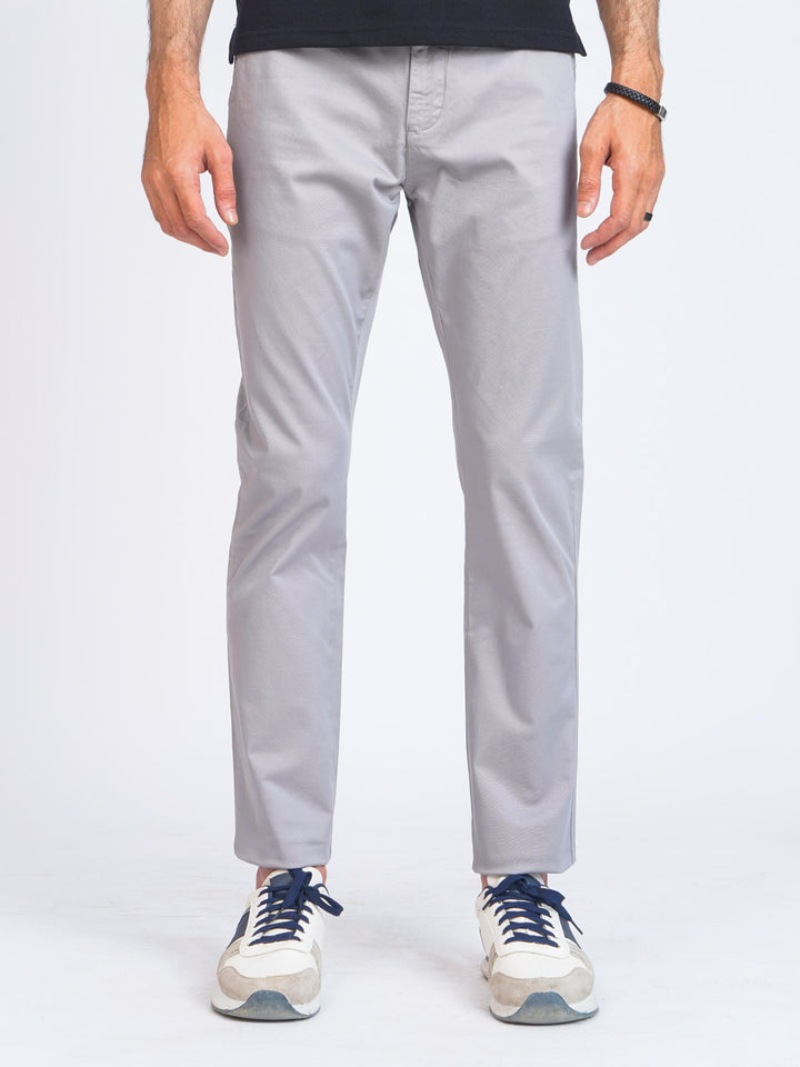 Grey Self Cotton Chino Pant-39