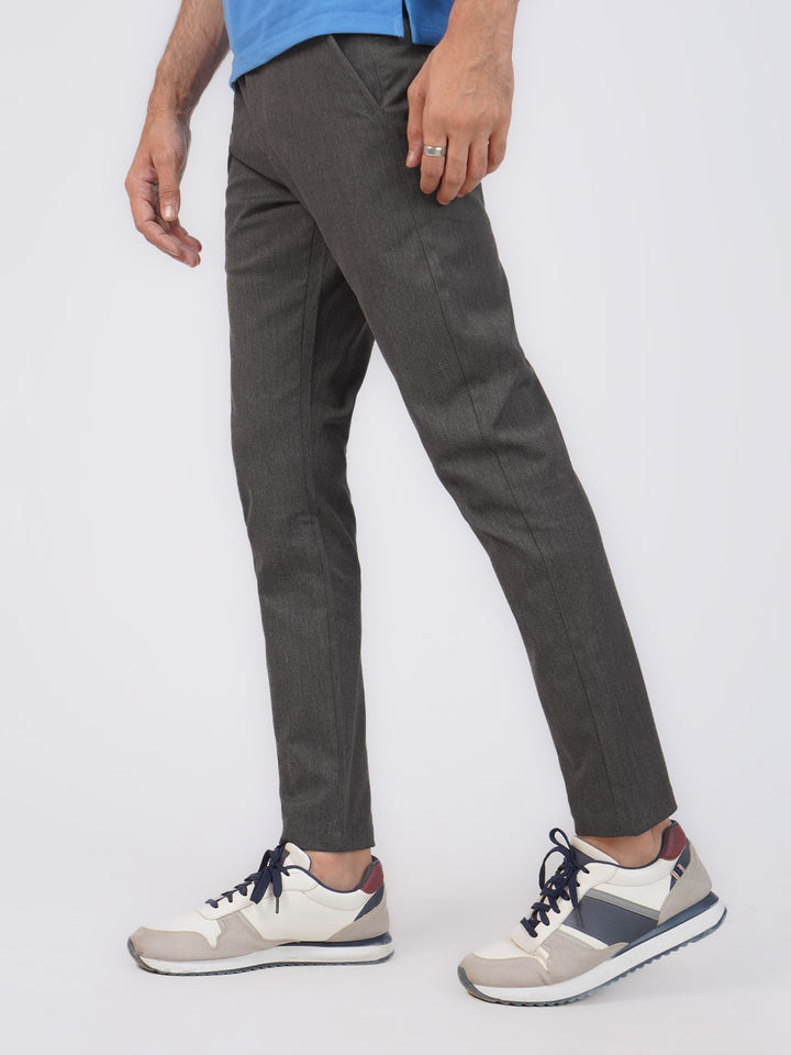 Grey Self Cotton Chino Pant-43