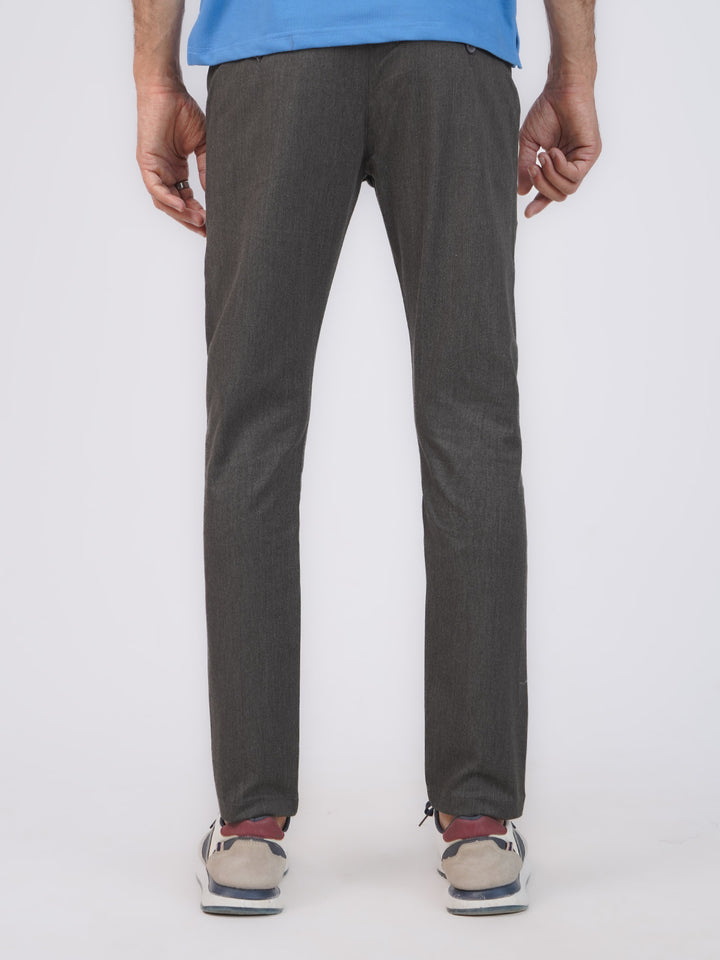 Grey Self Cotton Chino Pant-43