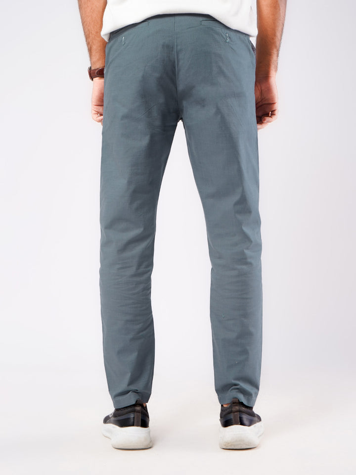 Greyish Blue Self Imported Cotton Chino Pant-44