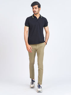 Khaki Self Cotton Chino Pant-41