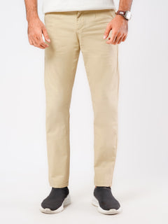 Khaki Self Imported Cotton Chino Pant-44