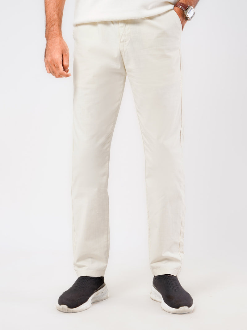 Light Fawn Self Imported Cotton Chino Pant-44