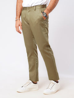 Light Khaki Self Imported Cotton Chino Pant-45